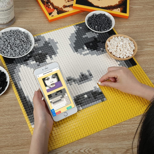 Kit De Construcción Personalizado Con Retrato De Mosai...