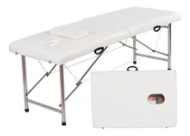 Comprar Camilla Masajes Profesional Portátil Blanca + Almohada 