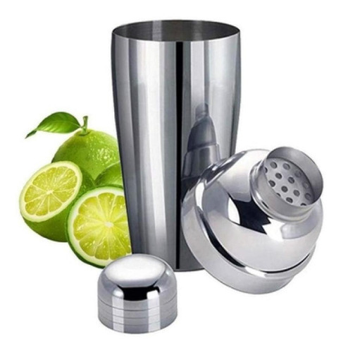 Coqueteleira Inox 500ml - Sofisticação E Durabilidade Clink Cor Cinza