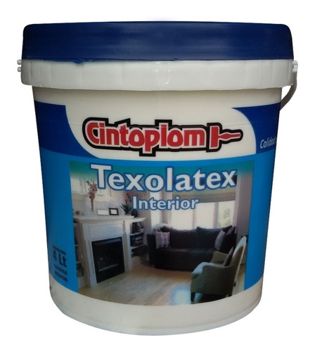 Pintura Latex Acrilico Interior Cintoplom 4 Lt Color Blanco