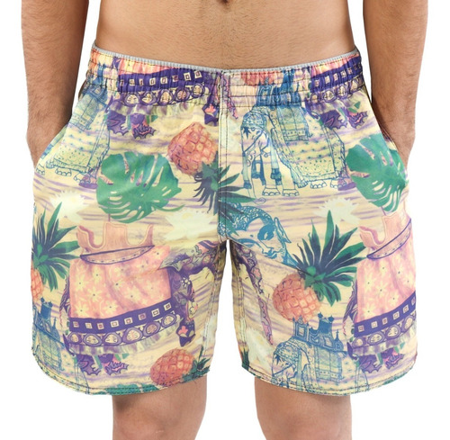 Kit 10 Shorts Tactel Estampado Praia Neymar Revenda Oferta