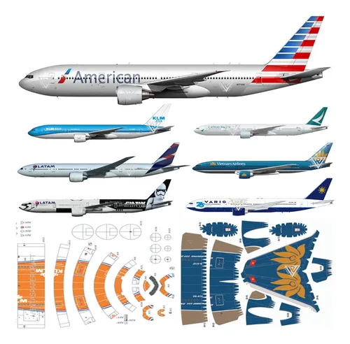 comprar Boeing 777-300 American Airlines (+15) Papercraft (x Mail)