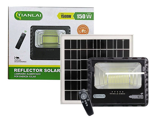 Reflector Led Solar 150w Ilumina 1500w Control Remoto Ip66