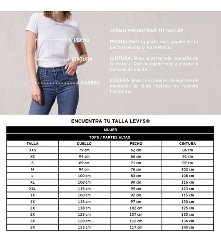 Guia De Tallas Playeras Levis ., SAVE 38% 