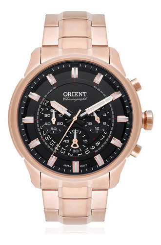 Reloj Orient Chronograph Rose | Fondo negro | Mrssc001