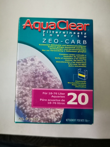 Aquaclear Zeo Carb Elimina Amonio Acuarios 