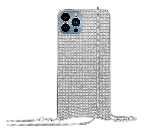 Funda Elegante Protectora Para iPhone Cristales Con Correa