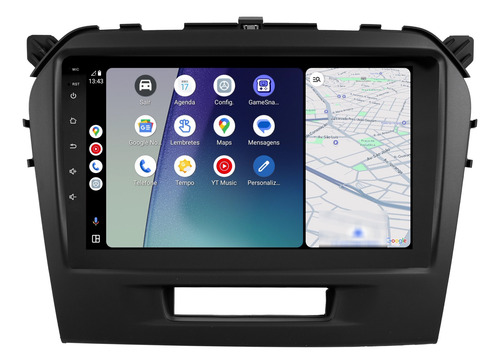 Multimidia Suzuki Vitara 16/19 Android 14 64gb Carplay 9p