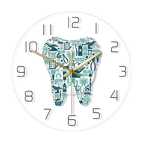 Reloj De Pared De Dientes Dentistry Tooth, Símbolos De...