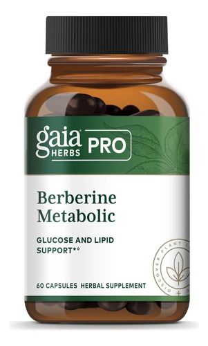 Berberina Metabólic Gaia Herbs Pro 60 Cápsulas