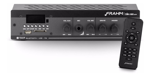 Amplificador Receiver Frahm Slim 1800 App 60w Rms Cor Preto Potência de saída RMS 60 W