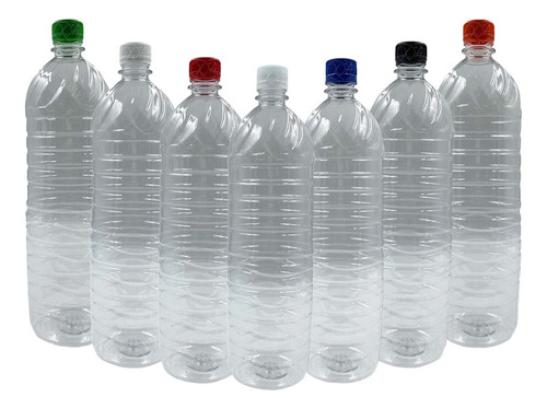 Botella Plastico 1.5 L Para Agua Jugos Tapa Seguridad X 10