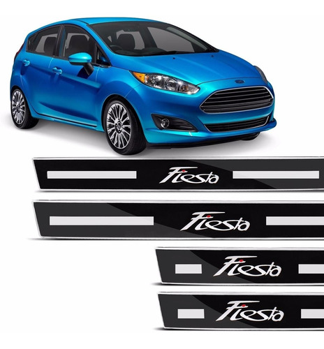 Soleira Protetor Porta Resinada Ford New Fiesta 2017 2018