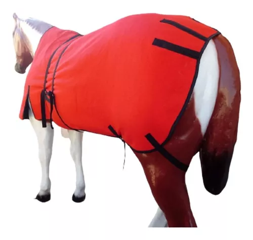 Capa Forrada Ranch Tex Para Cavalo Vermelho - REF. CPFVM - Badana