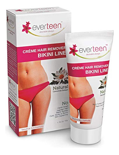 Everteen Crema Depilatoria 50g Para Contorno Del Bikini,