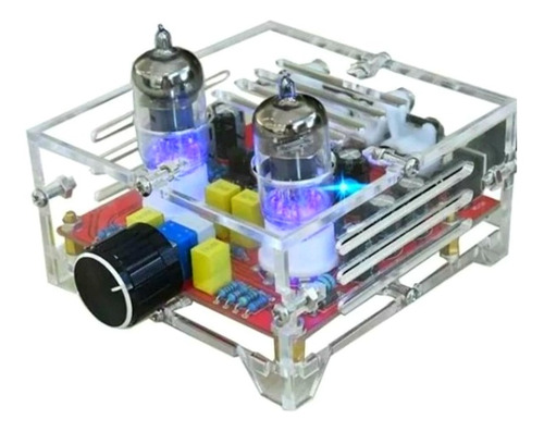 Imagen 1 de 7 de Kit P/armar Preamplificador Valvular De Audio + Gabinete