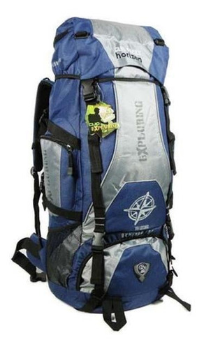 Mochila De Camping 55 Litros Clio Style Mc3101 Cor Azul