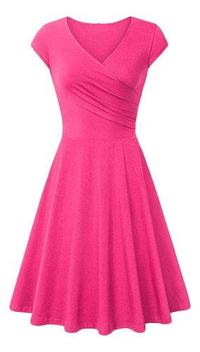 Vestido Nochevieja Para Mujer Cintura Elastica Elegante Dia