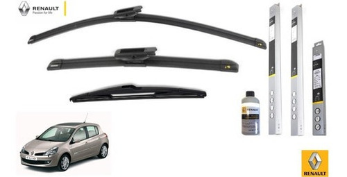 Kit 3 Plumas Wiper Limpiabrisas Renault Clio 2012 Original