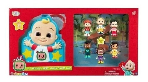 Cocomelon Carry Along Figure Case Con 6 Figuras Articuladas