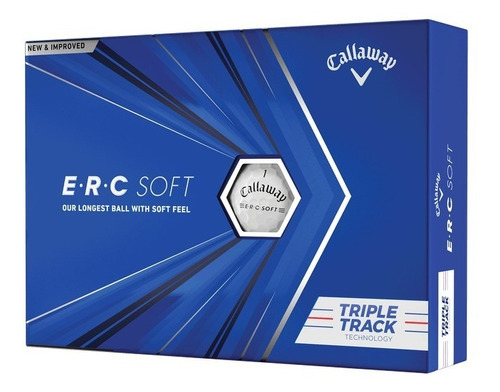 Pelotas Callaway Erc Soft Triple Track Color Blanco