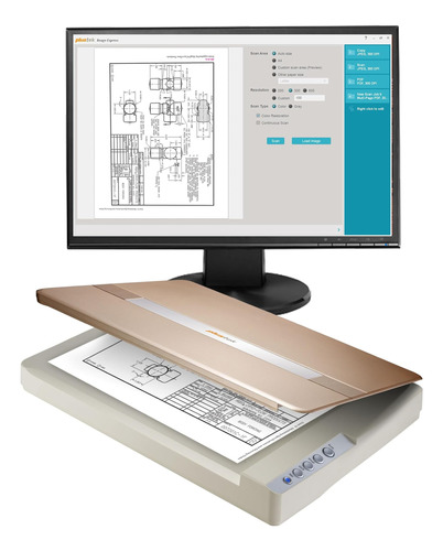 Plustek Opticslim 1680: Escáner Plano De Gran Formato Y Alta