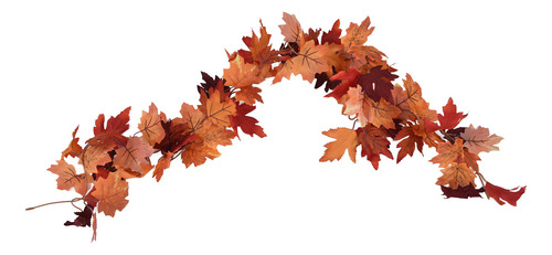 Guirnalda De Hojas De Arce De Otoño, Decoración Artificial D