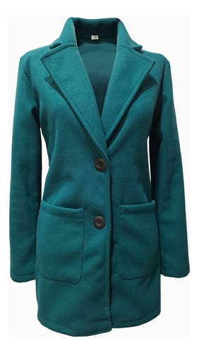 Blazer Saco Tapado Paño Elastizado Abrigo Talle Grande