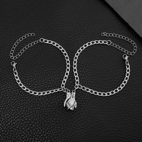 Pulseiras Magnéticas (imã) - Aperto De Mão | Aço Inox