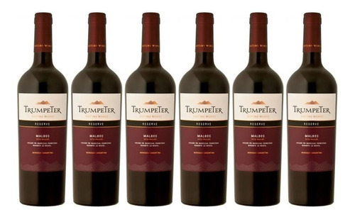 Vino Trumpeter Reserva Malbec X750cc Caja X6