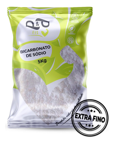 Bicarbonato De Sódio Extra Fino Puro 5kg - P&p