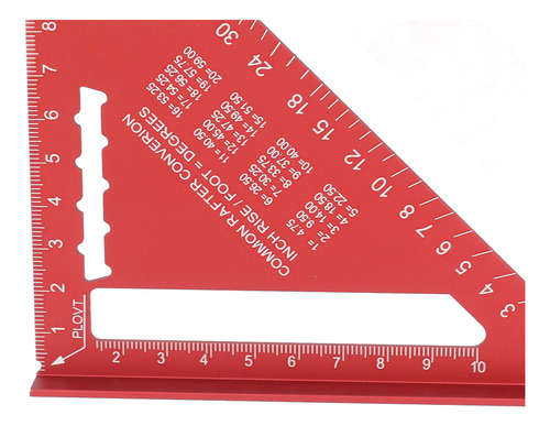 Viga Doble De Aleación De Aluminio Red Red Speed Square De 7