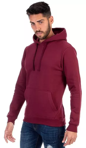 Sudadera Cerrada Básica Vino