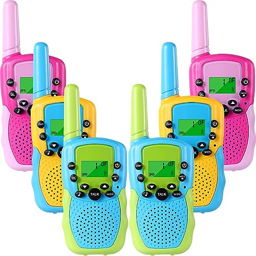 6 Pack Walkie Talkies Gifts Toys For Boys Girls, 22 Cha...