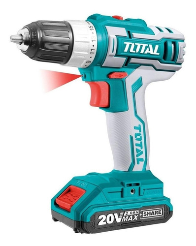 Taladro Inalámbrico De 10mm 20v Total Tdli200215 // Ecban