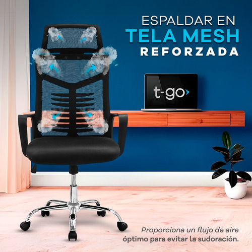 Sillas De Oficina Gerencial Ergonómica Giratoria Con Ruedas