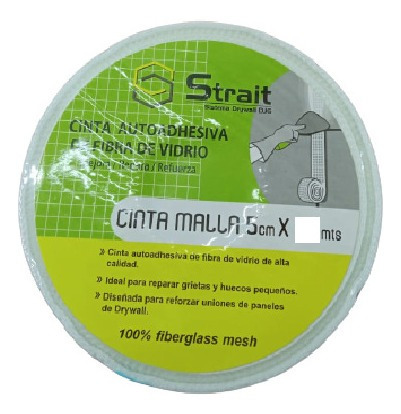 Cinta Malla Fibra De Vidrio Para Drywall De 5cm*90 Metros