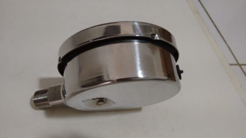 Imagem 3 de 6 de Manômetro Petroq. Mb - Glicerinado - 4 Pol - 0/160 Kgf/cm2