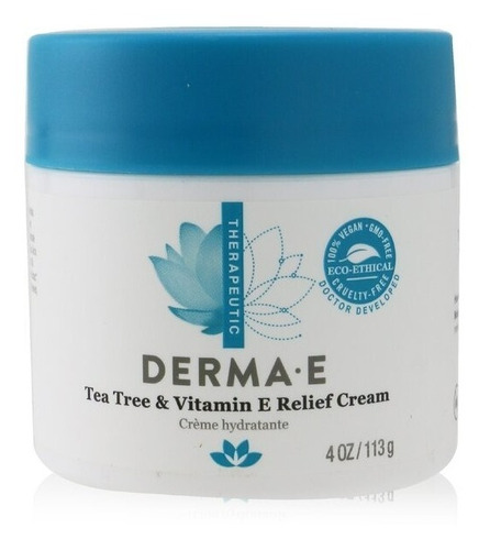 Derma-e Crema Hidratante Antiseptica De Árbol De Té Y Vit E 