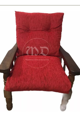 Almohadones Para Sillones De Algarrobo Jaquard 60x60 Cierre