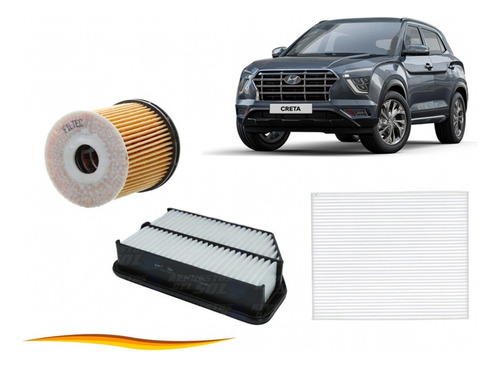 Kit Filtros Para Hyundai Creta 1.5 2021 2023