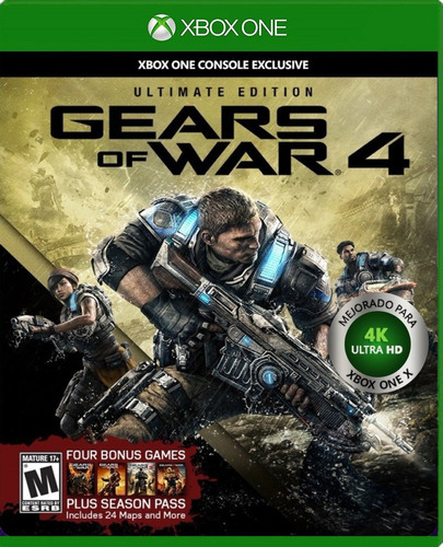 Gears Of War 4 Ultimate Edición De Lujo + 4 Bonus Xbox One