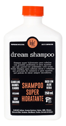 Lola Cosmetics Dream Cream Shampoo Hidratante 250ml