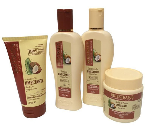 Imagem 1 de 4 de Kit Cabelos Desidratados Umectante Cosméticos Naturais K347
