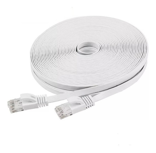 Imagen 2 de 6 de Cable De Red Ethernet Internet 10 Metros Rj45 Cat 7 Plano