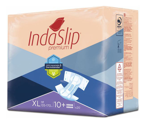 Indaslip Premium Plus Xl10 3100-3700ml/110-170cm [20 Uni.]
