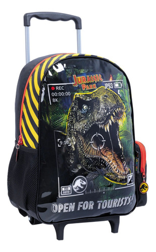 Mochila Carrito Jurassic World Rex 16 Pulgadas Primaria