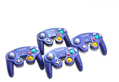 Control Morado/transparente Para Nintendo Gamecube Original