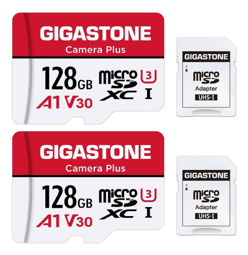 Gigastone 128gb 2-pack Tarjeta Micro Sd, Camera Plus, Compat