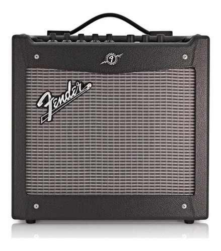 Amplificador Fender Mustang Series I (V.2) Transistor para guitarra de 20W cor preto/prata 120V